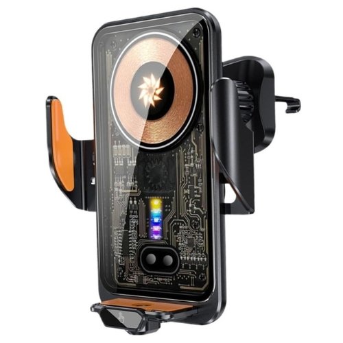 Carregador sem fios C11 Transparente e Preto