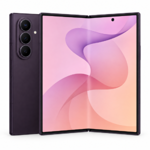 Samsung Galaxy Z Fold8 Lavender, vista frontal e interior