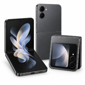 Samsung Galaxy Z Flip8 256GB Cinzento, aberto e fechado